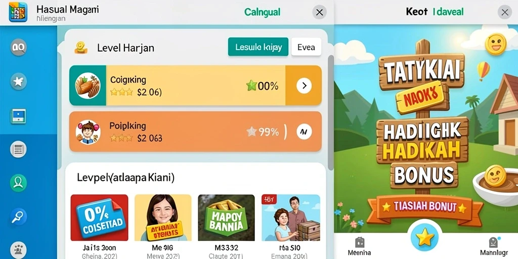 Tampilan antarmuka yang menarik dan user-friendly.