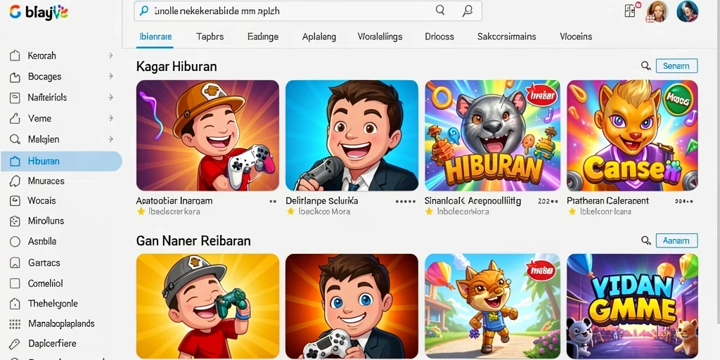 Tampilan karakter yang menarik dan penuh warna.