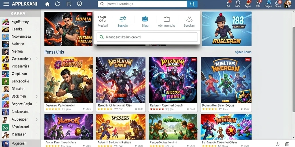 Tampilan grafis yang menakjubkan di dalam game.
