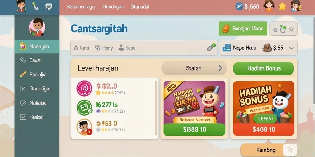 Tampilan antarmuka pengguna yang intuitif dan menarik.