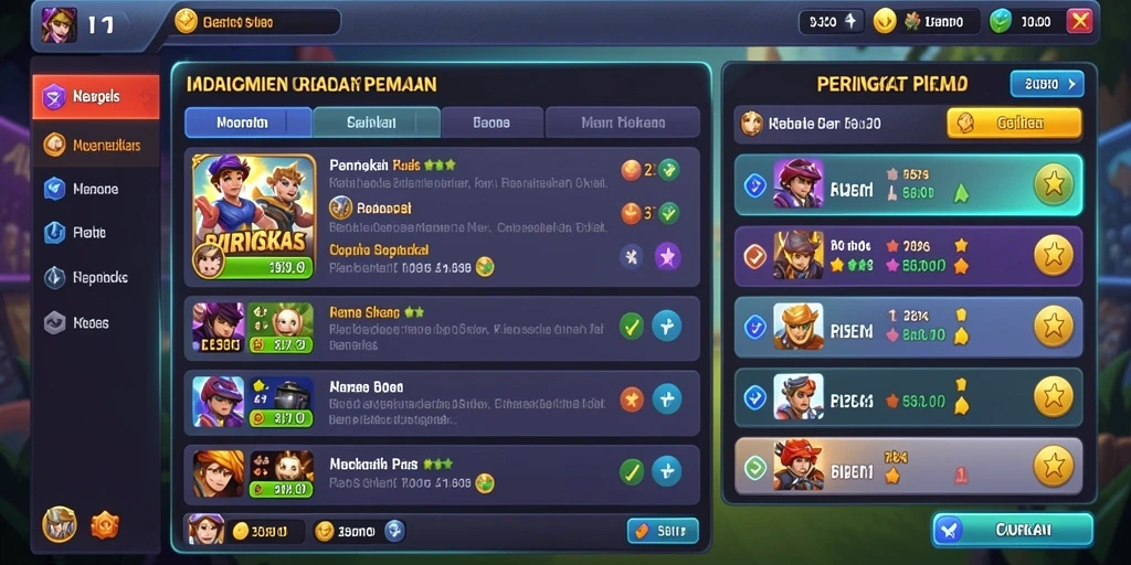 Antarmuka pengguna yang sederhana dan menarik.