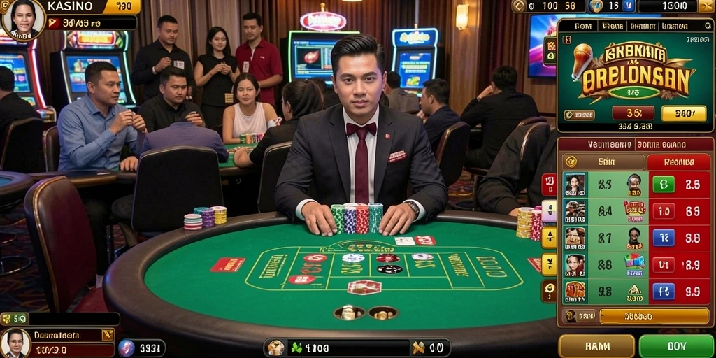 Tampilan menarik dengan grafis berwarna-warni.