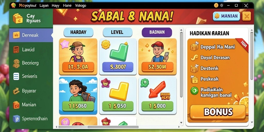 Tampilan antarmuka yang intuitif dan menarik.