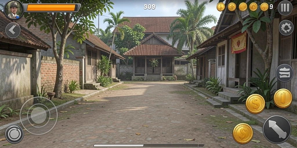 Tangkapan layar menampilkan petualangan menarik di dunia RR999.