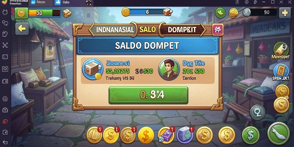 Tampilan karakter yang bisa dikustomisasi.
