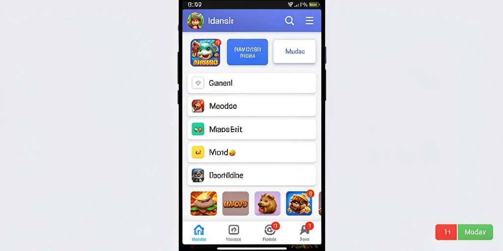 Tampilan antarmuka aplikasi yang menarik dan user-friendly.